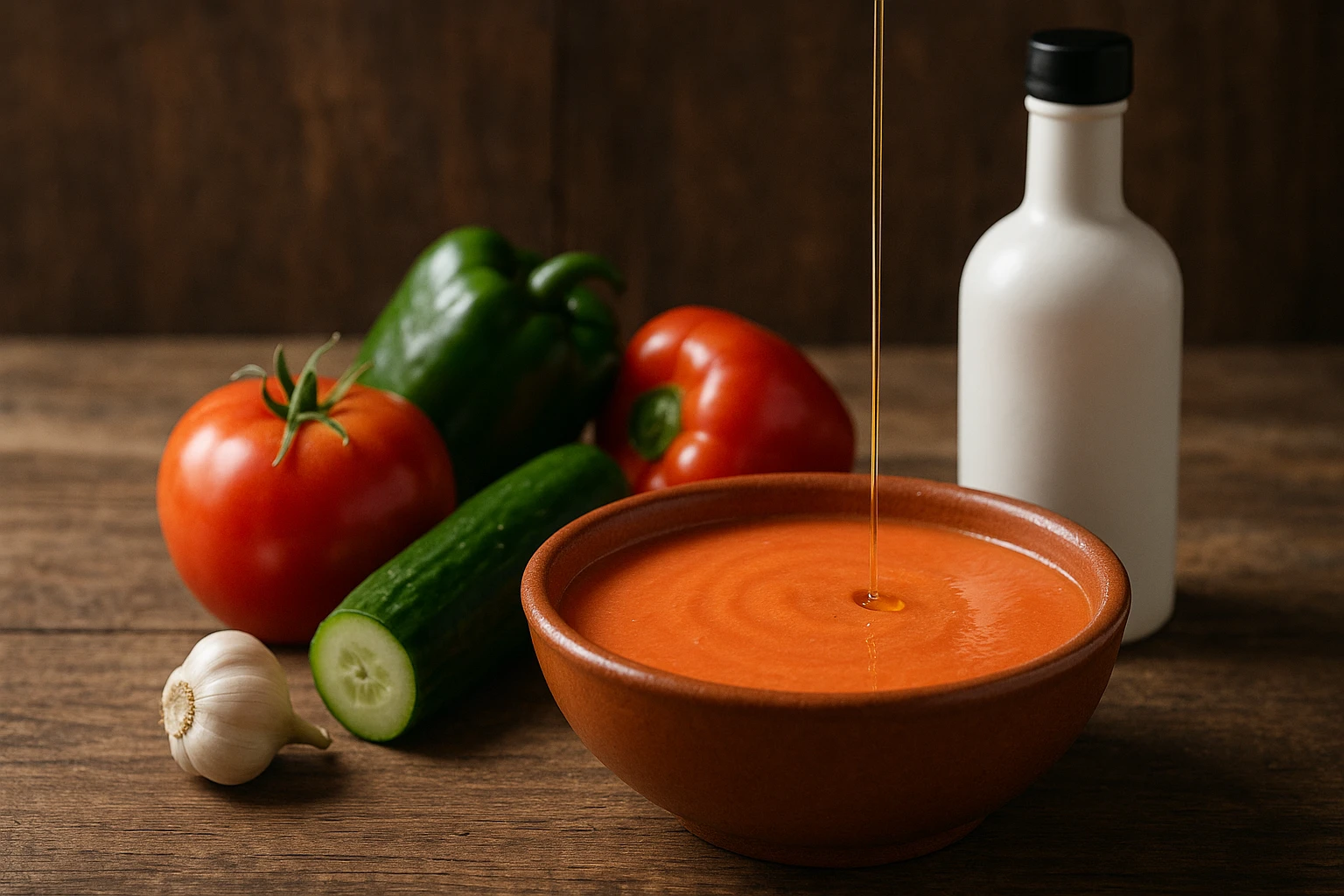 Gazpacho y aceite de oliva virgen extra: el arte del crudo en verano